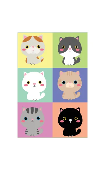[LINE着せ替え] I Love Cute Cat Theme (jp)の画像1