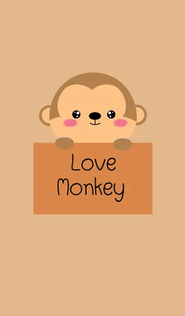 [LINE着せ替え] Simple Love Monkey (jp)の画像1