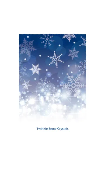 [LINE着せ替え] Twinkle Snow Crystals* ＠冬特集の画像1