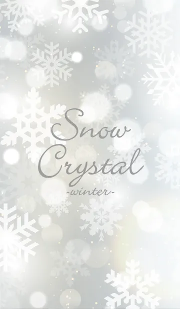 [LINE着せ替え] Snow Crystal -winter- @冬特集の画像1