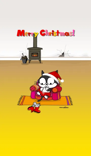 [LINE着せ替え] Merry Cats / クリスマスの画像1