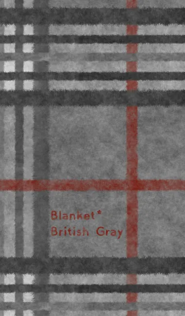 [LINE着せ替え] British Blanket*Gray@冬特集の画像1