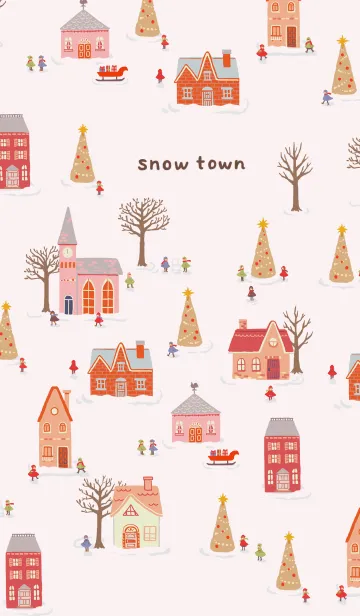 [LINE着せ替え] snow town ＠冬特集の画像1