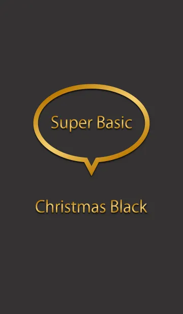 [LINE着せ替え] Super Basic Christmas Blackの画像1