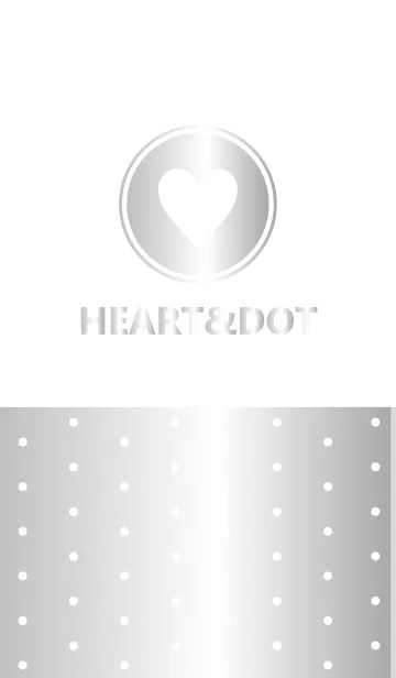 [LINE着せ替え] HEART＆DOT -SILVER-の画像1