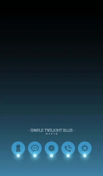 [LINE着せ替え] - SIMPLE TWILIGHT BLUE -の画像1