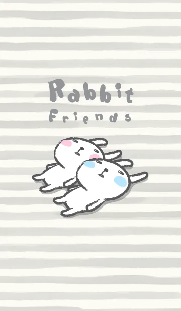 [LINE着せ替え] Rabbit friends v.2 (JP)の画像1