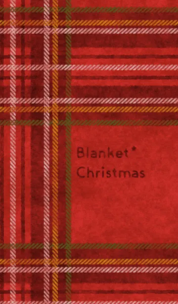 [LINE着せ替え] British Blanket*Christmas Red@冬特集の画像1