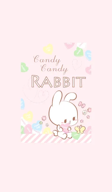 [LINE着せ替え] Pink Candy Rabbitの画像1