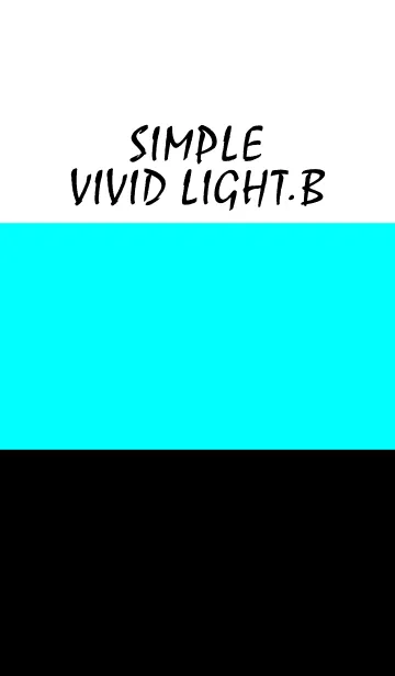 [LINE着せ替え] Simple - VIVID LIGHTBLUE -の画像1