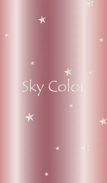 [LINE着せ替え] Sky Color -PINKGOLD-の画像1
