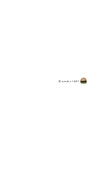 [LINE着せ替え] ワンポイント。ハンバーガー。の画像1