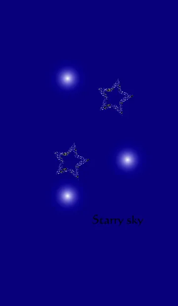 [LINE着せ替え] Starry Starry Sky Blueの画像1