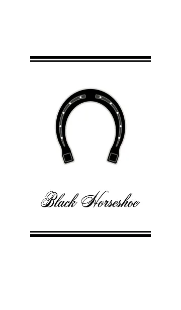 [LINE着せ替え] Black Horseshoeの画像1