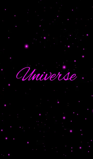 [LINE着せ替え] U n i v e r s e - VIVID.PINKPURPLE -の画像1