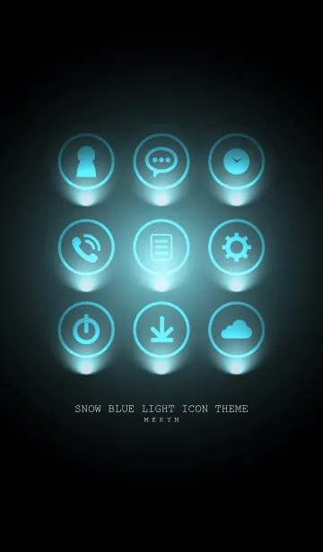 [LINE着せ替え] SNOW BLUE LIGHT ICON THEME 2 ＠冬特集の画像1