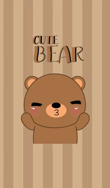 [LINE着せ替え] Cute Bear Icon Theme (jp)の画像1
