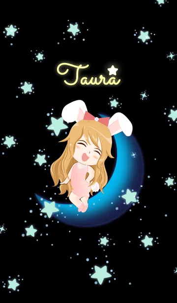 [LINE着せ替え] たうら - 青い月のバニーガールの画像1