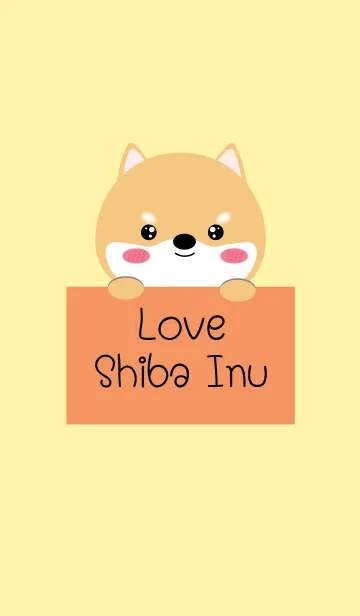 [LINE着せ替え] Simple Love Shiba Inu (jp)の画像1