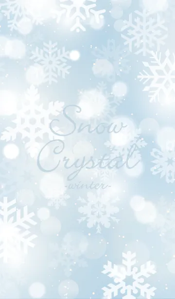 [LINE着せ替え] Snow Crystal Blue 2 -winter- ＠冬特集の画像1