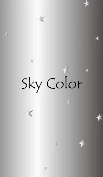 [LINE着せ替え] Sky Color -SILVER-の画像1