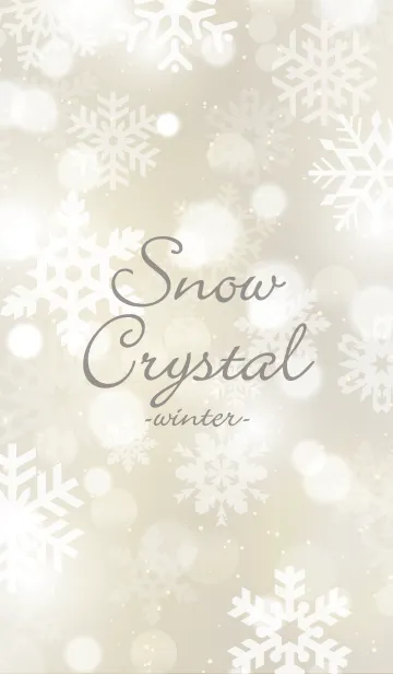 Snow Crystal Brown -winter- @冬特集の着せ替えメイン画像