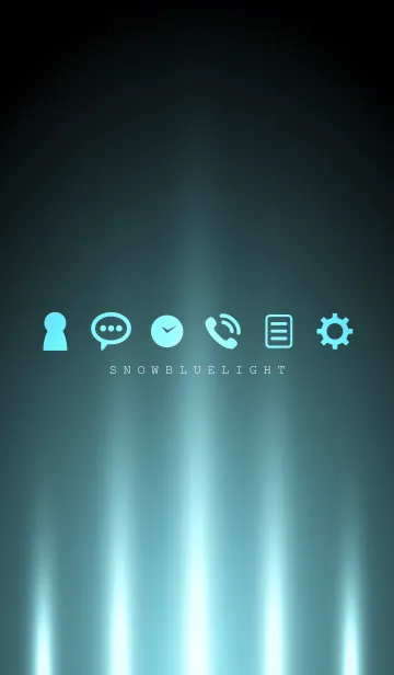 [LINE着せ替え] SNOW BLUE LIGHT 2 ＠冬特集の画像1