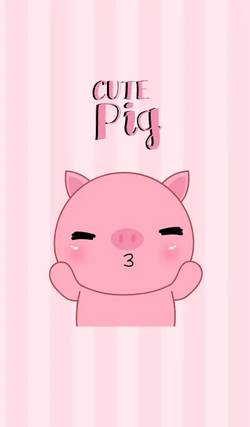 [LINE着せ替え] Cute Pig Icon Theme (jp)の画像1