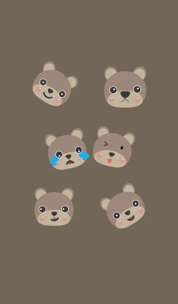 [LINE着せ替え] Cute bear theme v.21 (JP)の画像1