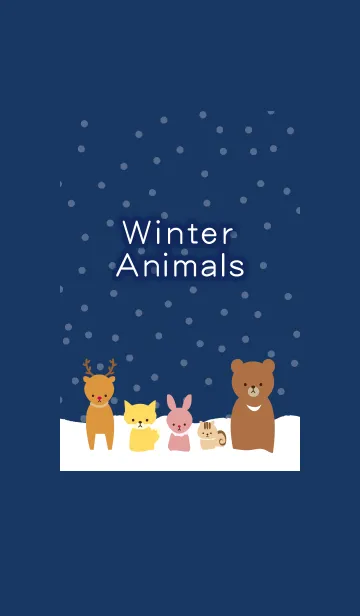 [LINE着せ替え] Winter animals＠冬特集の画像1
