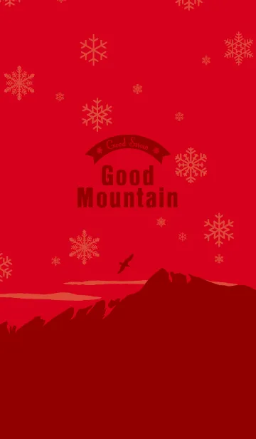 [LINE着せ替え] GOOD MOUNTAIN / RED ver. ＠冬特集の画像1