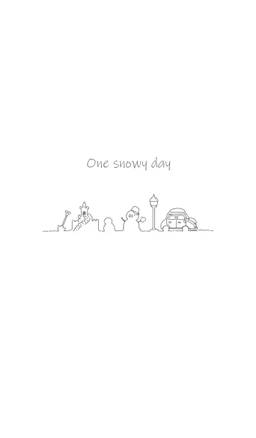 [LINE着せ替え] One snowy dayの画像1