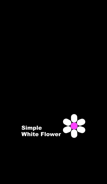 [LINE着せ替え] シンプル ホワイトフラワー 白い花 No.3の画像1