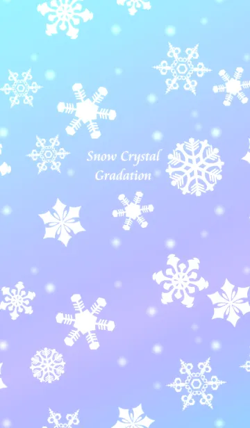 [LINE着せ替え] Snow Crystal Gradation＠冬特集の画像1