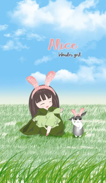 [LINE着せ替え] Alice and the rabbit wonder girl (JP)の画像1