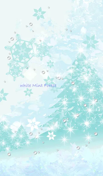 [LINE着せ替え] ホワイトミントの森 ＠冬特集の画像1