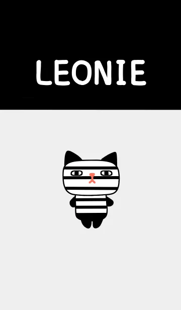 [LINE着せ替え] 黒白猫のレオニーの画像1