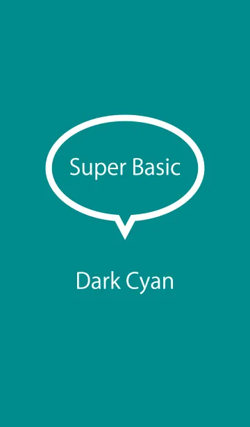 [LINE着せ替え] Super Basic Dark Cyanの画像1