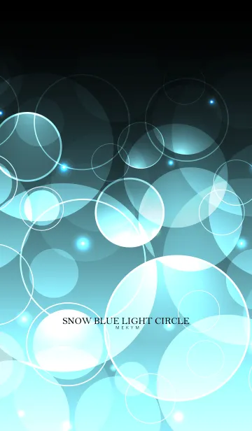 [LINE着せ替え] SNOW BLUE LIGHT CIRCLE ＠冬特集の画像1