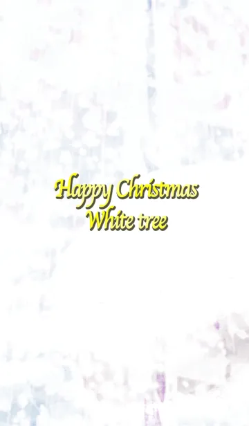 [LINE着せ替え] Happy Christmas White treeの画像1