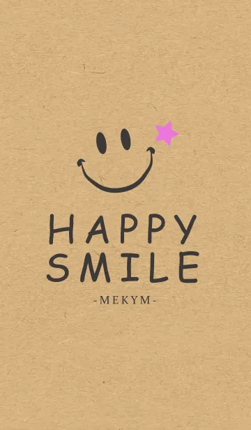 [LINE着せ替え] HAPPY SMILE STAR KRAFT 25 -MEKYM-の画像1