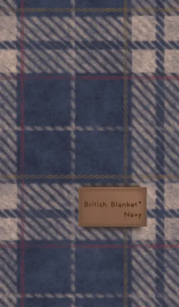 [LINE着せ替え] British Blanket*Navy＠冬特集の画像1