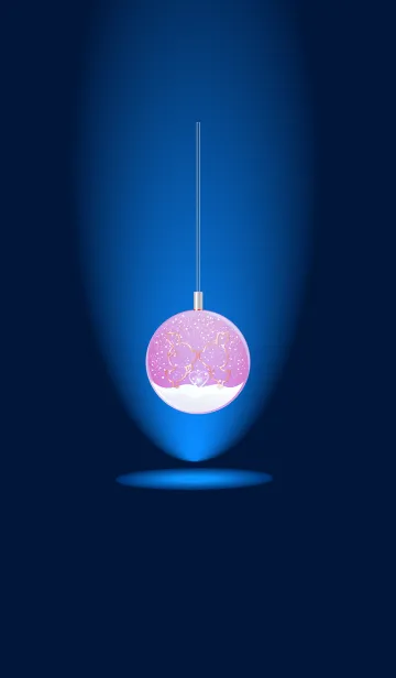 [LINE着せ替え] Ornament ball Love Pair Gold 02.＠冬特集の画像1