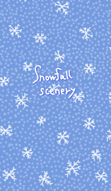 [LINE着せ替え] Snowfall scenery ＠冬特集の画像1