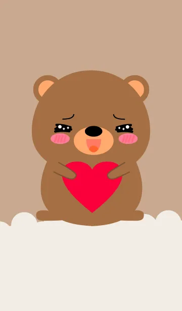 [LINE着せ替え] Simple Fat Bear Theme (jp)の画像1