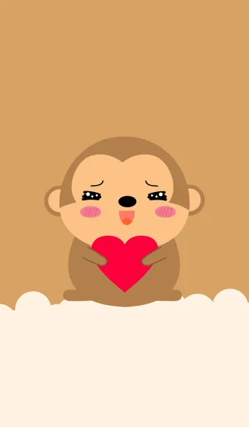 [LINE着せ替え] Simple Fat Monkey Theme (jp)の画像1