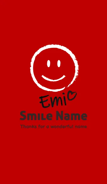 [LINE着せ替え] Smile Name えみの画像1