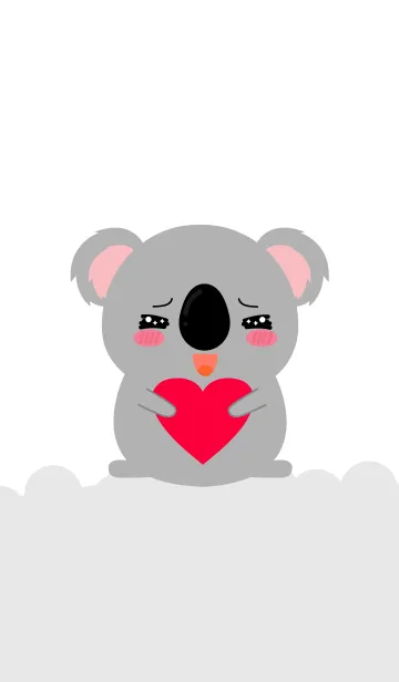 [LINE着せ替え] Simple Fat Koala Theme (jp)の画像1