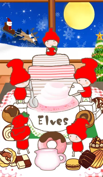 [LINE着せ替え] elves @冬特集の画像1