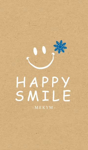 [LINE着せ替え] HAPPY SMILE SNOW KRAFT 2 -MEKYM-＠冬特集の画像1